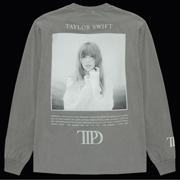 Taylor Swift Tops - 💕💖 Taylor Swift 💕💖 The Tortured Poets Department Long Sleeve T-Shirt - NEW!